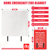 Fire Blanket Emergency for Home and Kitchen - WETENE Emergency Fire Retardant Blankets for Kitchen, Fireproof Blanket for Camping, Grill, Car, Office, Warehouse, School, Picnic, Fireplace 4pcs